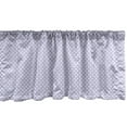 thumbnail image 1 of Ambesonne Party Valance Pack of 2, Polka Dot Classic Motif, 54"X18", Lavender Blue White, 1 of 3