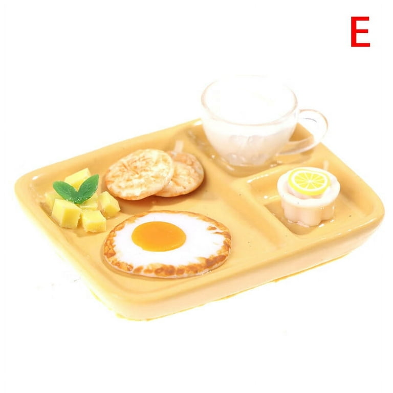 Party Yeah 1/12 Dollhouse Mini Buffet Breakfast Dish Kitchen Accessories  Doll Food Toys