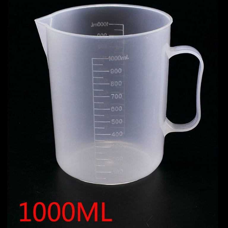 Party Yeah Clear Plastic Graduated Measuring Cup for Baking Beaker Liquid  Measure JugCup 