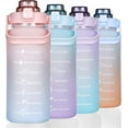thumbnail image 1 of Party Zealot Large Half Gallon 64 OZ Motivational Water Bottle and Straw Time Marker BPA Free for Sport and Fitness, 1 of 7