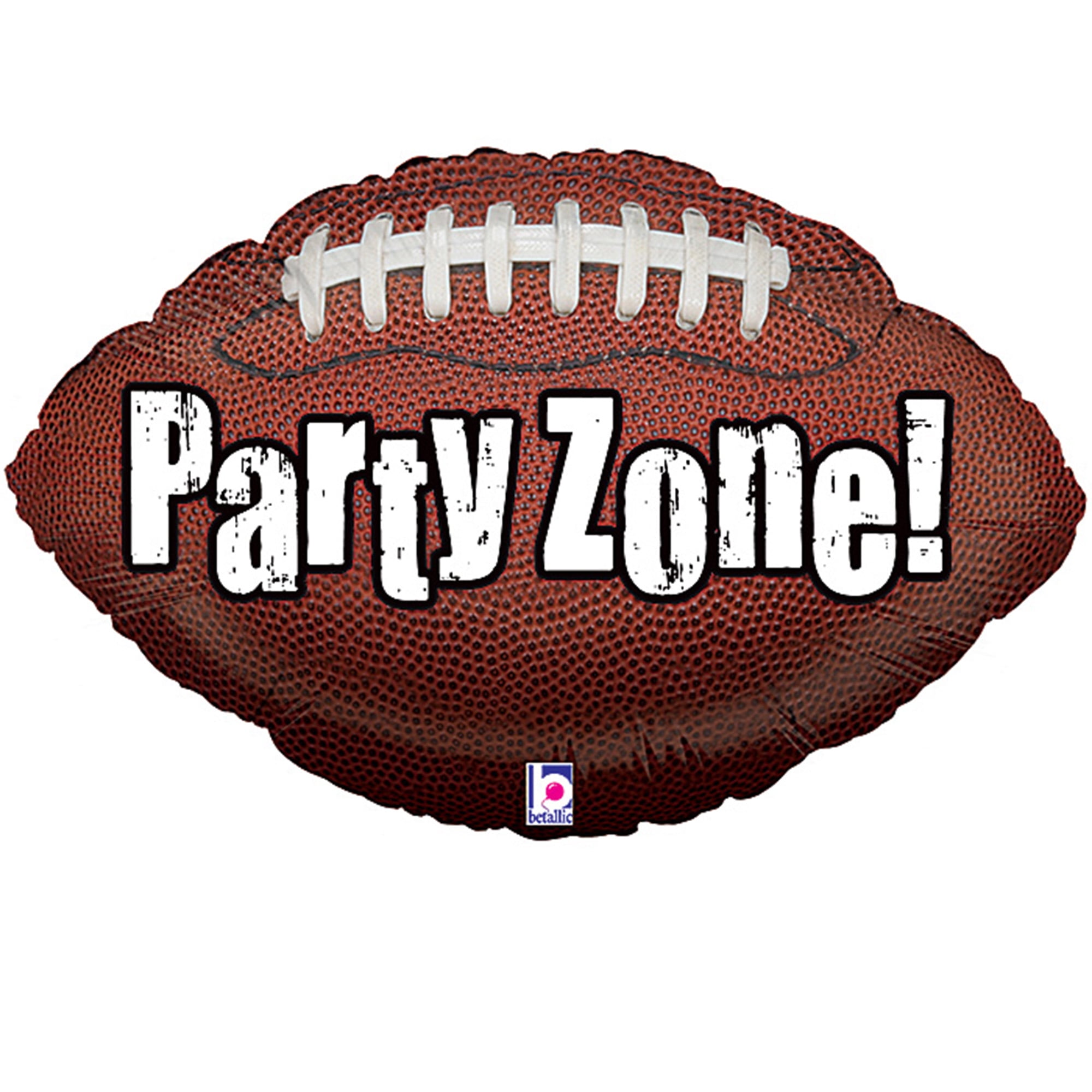 BETALLIC Party Zone 29" Football Super Shape Mylar Foil Balloon 1 EA - Packaged
