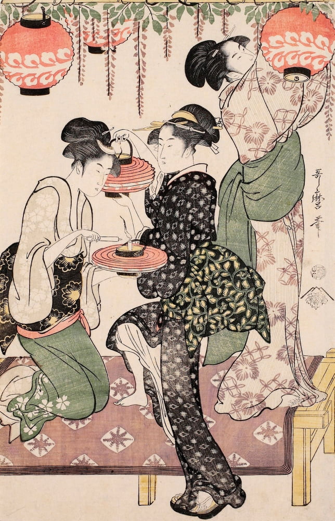 Party c1795 Canvas Art - Kitagawa Utamaro (24 x 36)