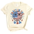 thumbnail image 1 of Party in the USA 4th of July Shirts Matching Family Outfits for Independence Day Natural Shirt Adult Medium, 1 of 6