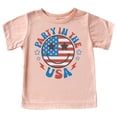 thumbnail image 1 of Party in the USA 4th of July Shirts Matching Family Outfits for Independence Day Peach Shirt Youth Small, 1 of 5