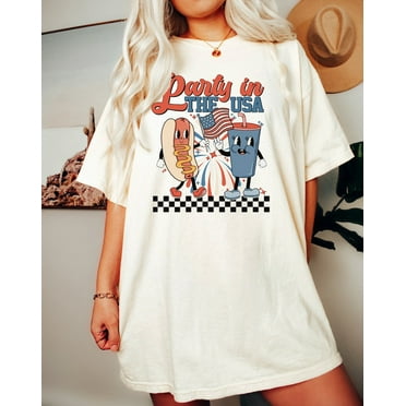 Party in the USA T-shirt, Retro 4th of July Tee, Funny Independence Day Shirt, Patriotic America Celebration