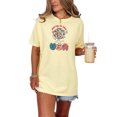 thumbnail image 1 of Party in the USA with Disco Ball, Retro 4th of July or America Art Themed, Butter Comfort Colors T-Shirt, Small, 1 of 1