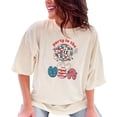 thumbnail image 1 of Party in the USA with Disco Ball, Retro 4th of July or America Art Themed, Ivory Comfort Colors T-Shirt, 3XL, 1 of 1