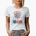 thumbnail image 1 of Party in the USA with Disco Ball, Retro 4th of July or America Art Themed Merch Gift, White T-Shirt, Medium, 1 of 5