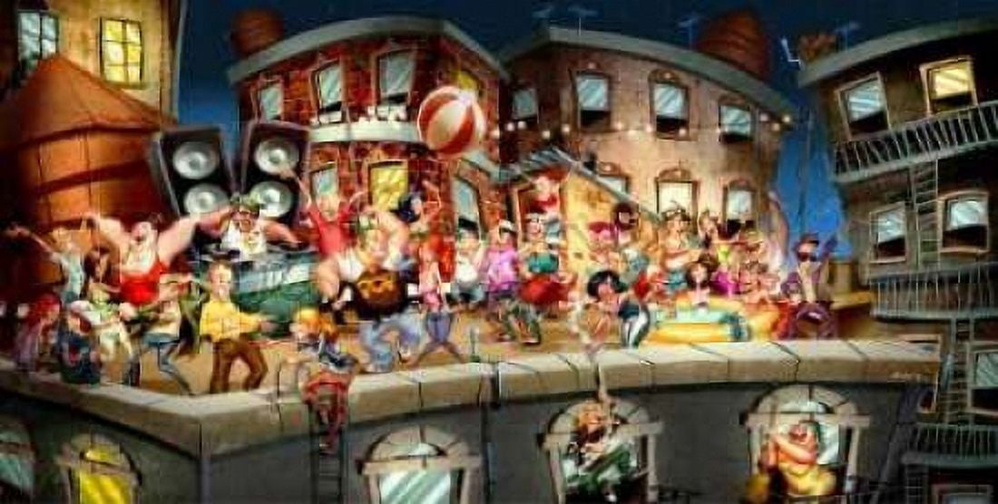 Party on the Roof Canvas Art - A - Perez Alvez (10 x 20)
