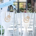 thumbnail image 1 of Party to Be Mr & Mrs Wooden Chair Signs Bride & Groom Wedding Chair Signs Decorations, 1 of 5