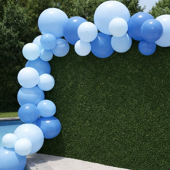 PartyAire Reusable PVC Balloon Arch Kit, Blueberry Twist Theme, 18 ft, 28 Pieces