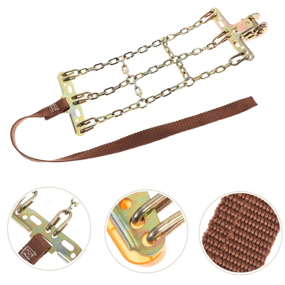 PartyKindom 1 Pc Car Wheel Chains Steel Anti-skid Balance Design Winter Driving