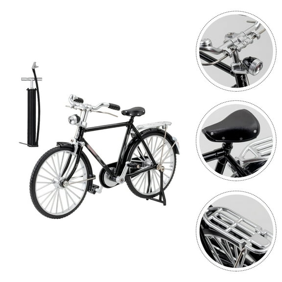 PartyKindom Bike Decoration Alloy Black 1 Set Home Decoration