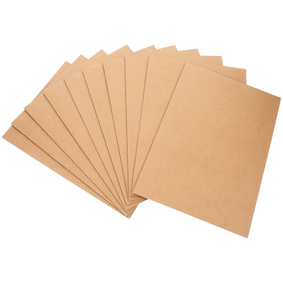 PartyKindom Light Brown Paper File Folder A4 Document Storage Home Office Use 10Pcs