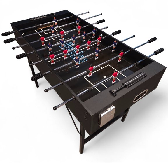 PartyLife 48" Foosball Table w/ Folding Steel Legs | Minimal Assembly | High Quality, Smooth Surface, Very Sturdy - Perfect for Kids and Adults, Game Rooms & Home Arcade!