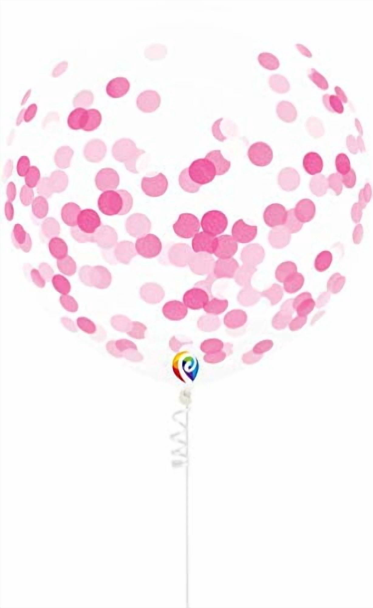 PartyMate Pre-Filled Confetti Balloons with Curling Ribbon, 17-Inch ...