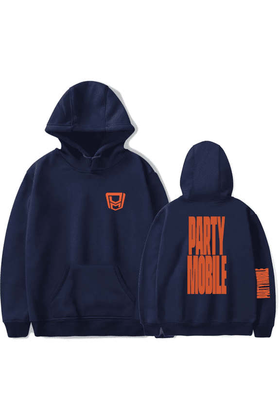 PartyNextDoor Merch Hoodie PartyMobile Orange Logo Hoodies Unisex Long Sleeve Sweatshirt Streetwear Pullover Top