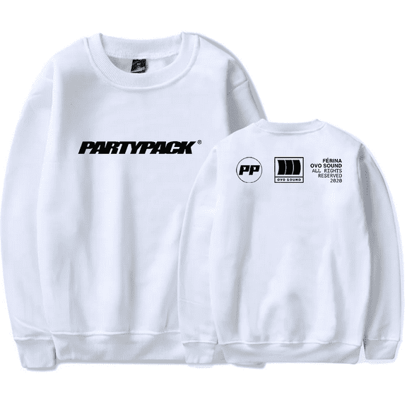 PartyNextDoor Merch Sweatshirt Partypack Logo Crewneck Unisex Long Sleeve Hoodie Streetwear Pullover Top