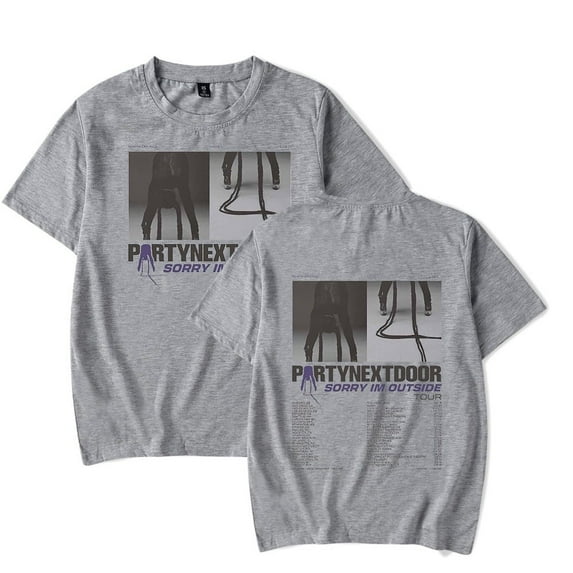 PartyNextDoor Merch Tshirt Sorry I’m Outside Tour Tops Tee for Men and Women Casual Short Sleeve