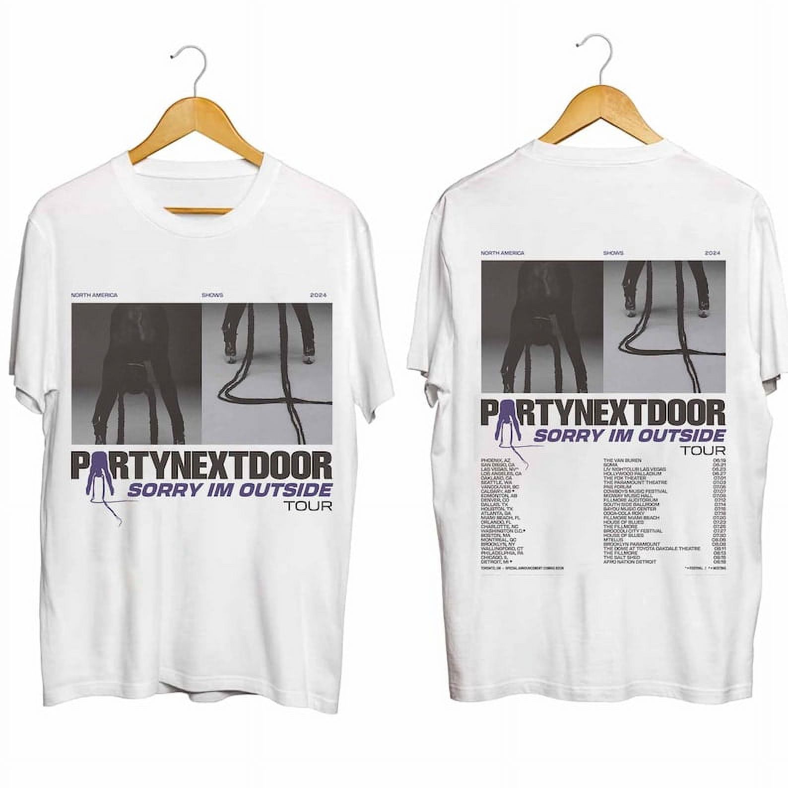 PartyNextDoor Sorry I’m Outside Tour 2024 Shirt, PartyNextDoor Fan