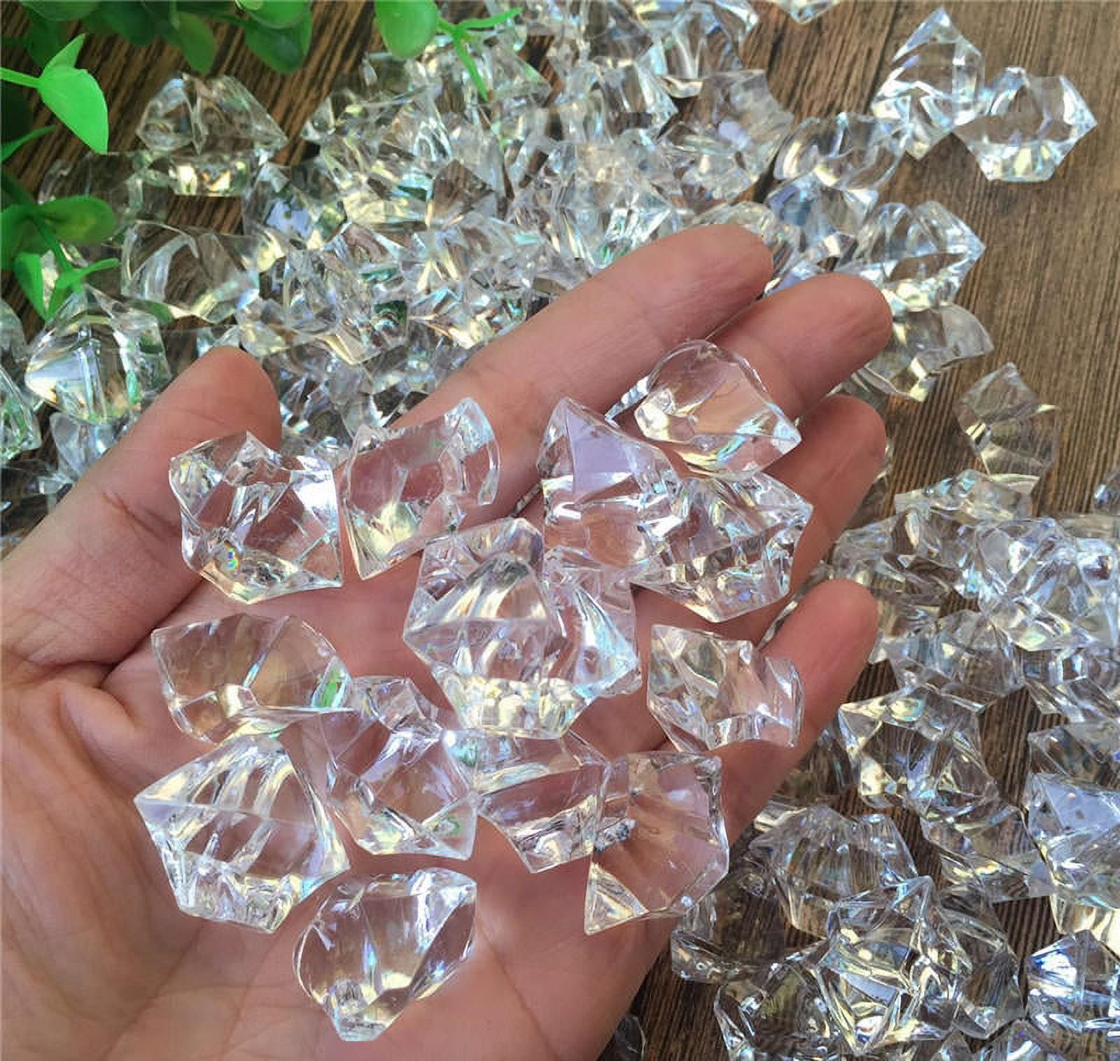 PartyPavillion Clear Acrylic Ice Rock Table And Wedding Decoration 3 LB Bag