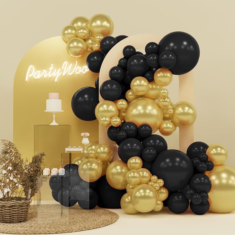 PartyWoo Balloons Assortment – 128 Pieces In 4 Different Sizes For Parties, Decorations, Events (Mix Colors) - View #8