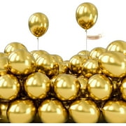 PartyWoo Metallic Gold Balloons, 120 pcs 5 Inch Gold Metallic Balloons, Gold Balloons for Balloon Garland or Balloon Arch as Party Decorations, Birthday Decorations, Baby Shower Decorations, Gold-G101