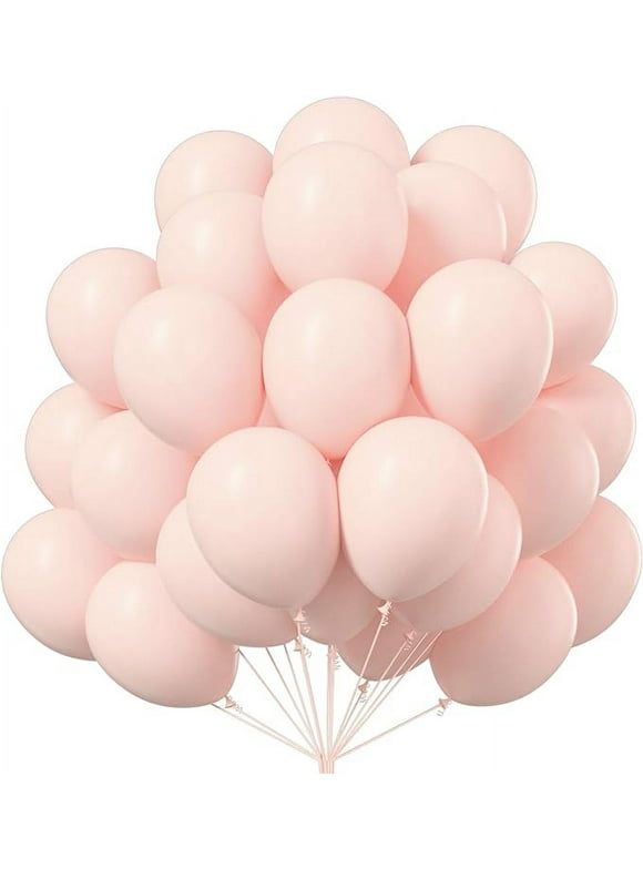 PartyWoo Pale Pink Balloons, 100 pcs 12 Inch Pink Balloons, Pink Latex Balloons for Balloon Garland Balloon Arch as Birthday Party Decorations, Wedding Decorations, Baby Shower Decorations, Pink-Q01