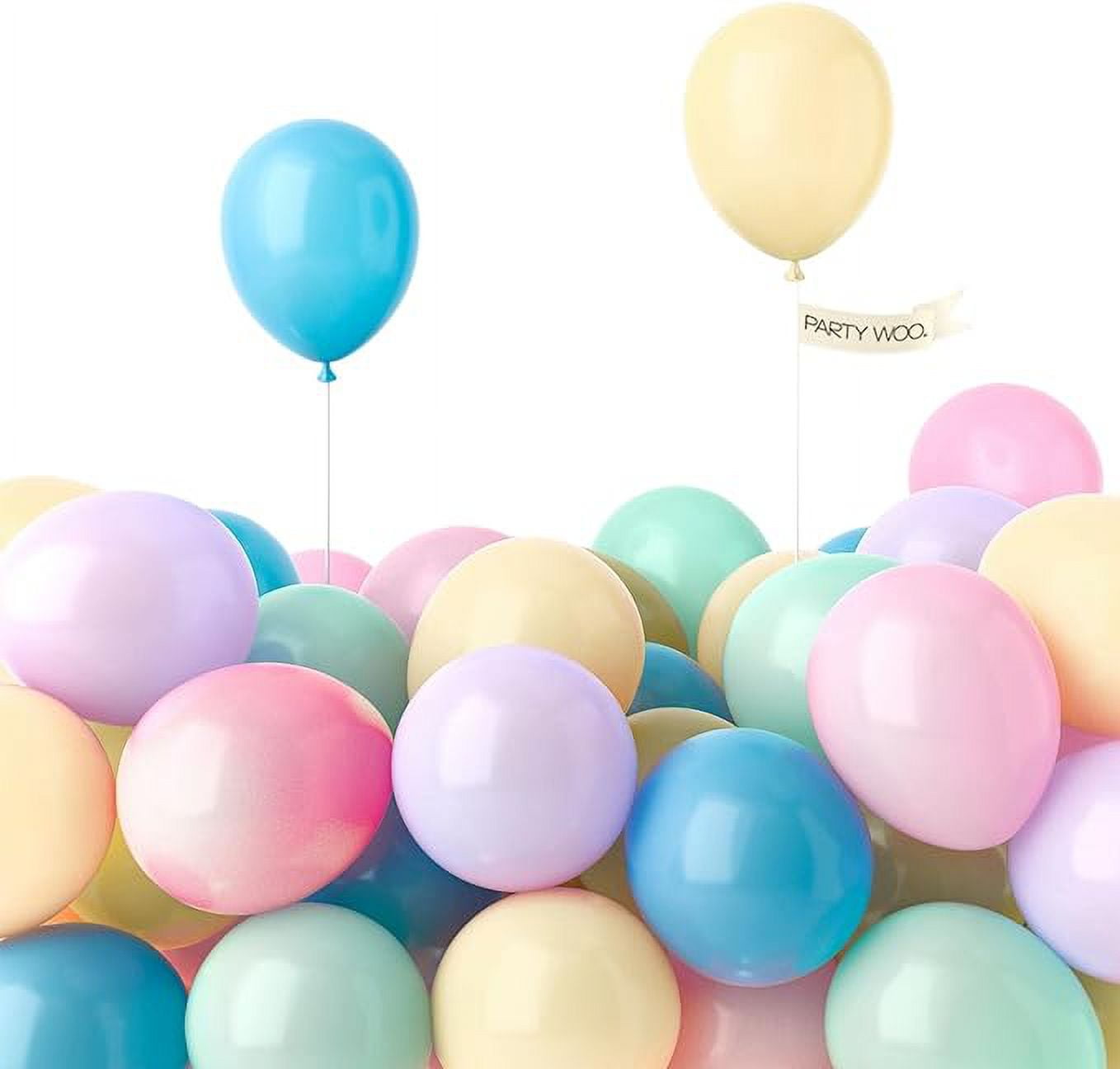 PartyWoo Pastel Balloons, 120 pcs 5 Inch Pastel Color Balloons, Latex