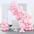 thumbnail image 1 of PartyWoo Pastel Pink Balloons, 140 pcs Pink Balloons Different Sizes Pack of 18 Inch 12 Inch 10 Inch 5 Inch for Balloon Garland as Birthday Decorations, Wedding Decorations, Baby Shower Decorations, 1 of 5