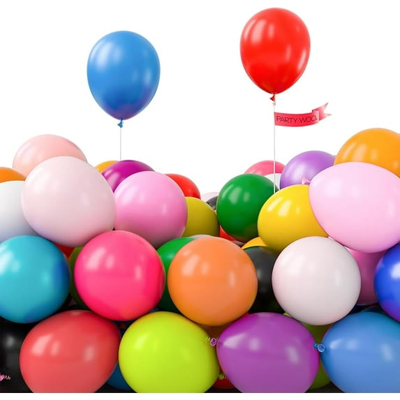 PartyWoo Red Balloons 50 pcs 5 Inch Small Mini Matte Red Latex Balloons for Graduation Wedding Independence Day Valentine's Day Memorial Day Christmas Engagement Birthday Party Decorations Red-Y57