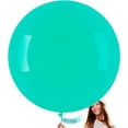 thumbnail image 1 of PartyWoo Teal Balloons, 4 pcs 36 Inch Large Teal Balloons, Big Turquoise Balloons for Balloon Garland or Balloon Arch as Party Decorations, Birthday Decorations, Baby Shower Decorations, Teal-Y69, 1 of 5