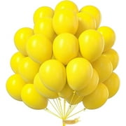 PartyWoo Yellow Balloons, 100 pcs 12 Inch Matte Yellow Balloons, Yellow Latex Balloons for Balloon Garland Balloon Arch as Party Decorations, Birthday Decorations, Baby Shower Decorations, Yellow-Y55