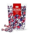 thumbnail image 1 of PartyWorks Patriotic Lollipops Candy, 2 Pound Pack (35 Pieces), 1 of 6