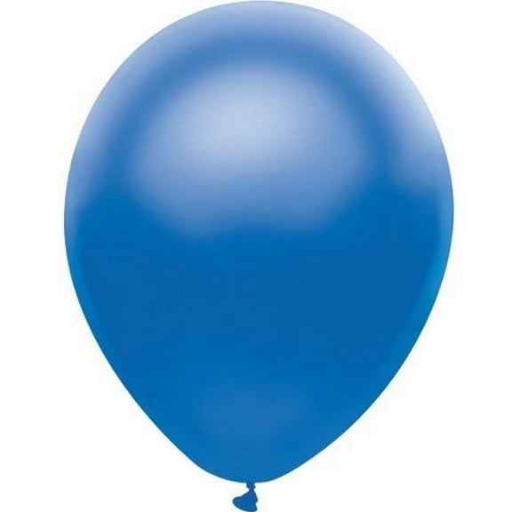 Partymate 10 Satin Royal Blue Latex Balloons 12" Made In USA