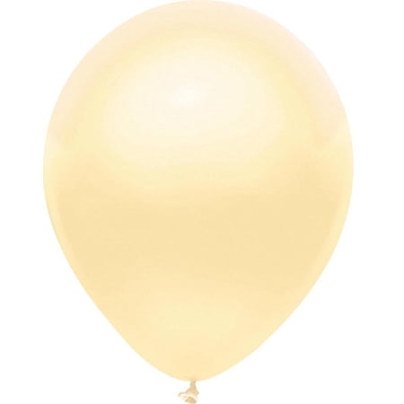 Partymate 10 Silk Ivory Latex Balloons 12" Made In USA