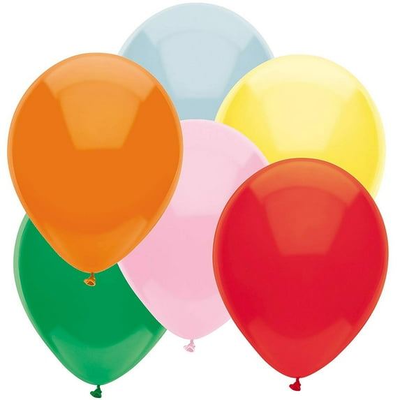Partymate 72 Standard Assortment Latex Balloons 11" Made In USA