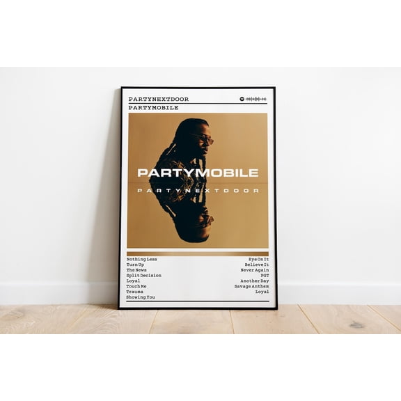 Partynextdoor Partymobile Album : R&B Music Wall Art #877, Unframed Poster Size 16x24