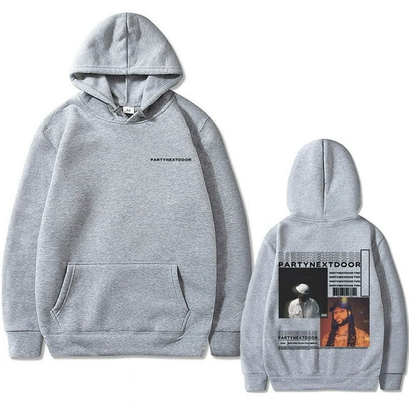 Partynextdoor Two Double Sided Print Hoodies for men and women, fashionable streetwear, hip-hop retro sportswear