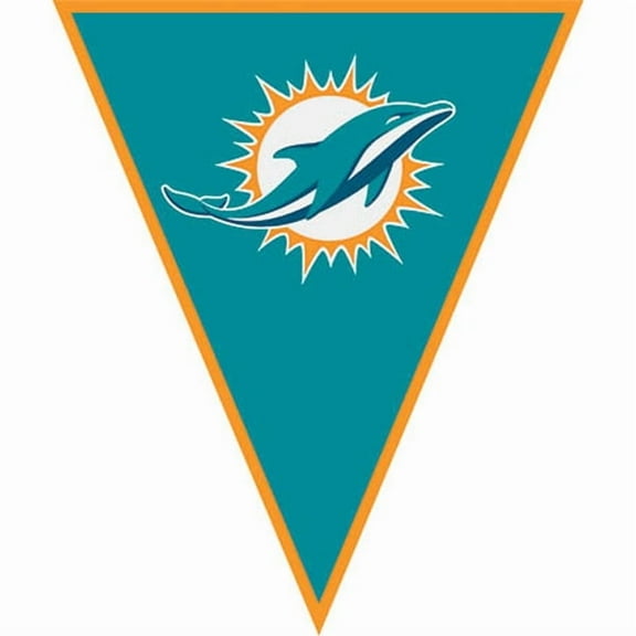 Partypro 122340 Miami Dolphins Pennant Banner