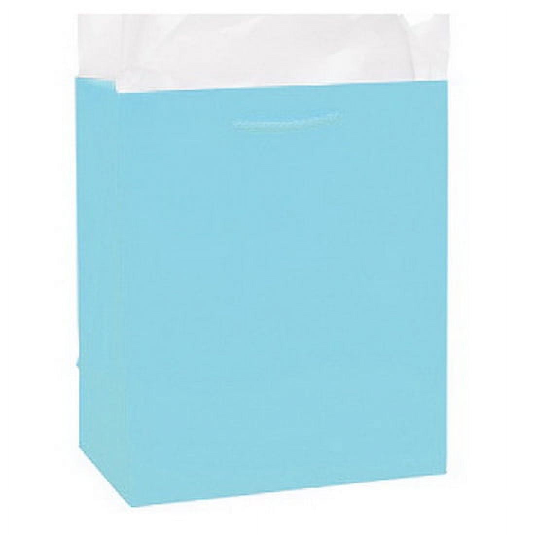 Partypro 22254 Baby Blue Glossy Gift Bag Medium