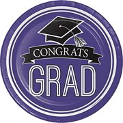 Partypro 320076 Grad Purple Dinner Plate
