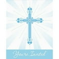 thumbnail image 1 of Partypro 892223B Blue Blessings Invitation, 1 of 2