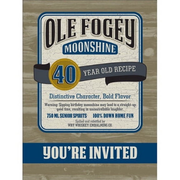 Partypro 894060 Ole Fogey-40 Invitation