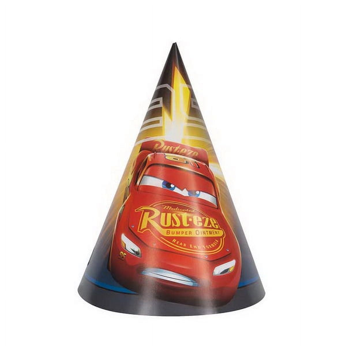 Partypro Multicolor Disney Cars Birthday Party Hats, 8 Pieces