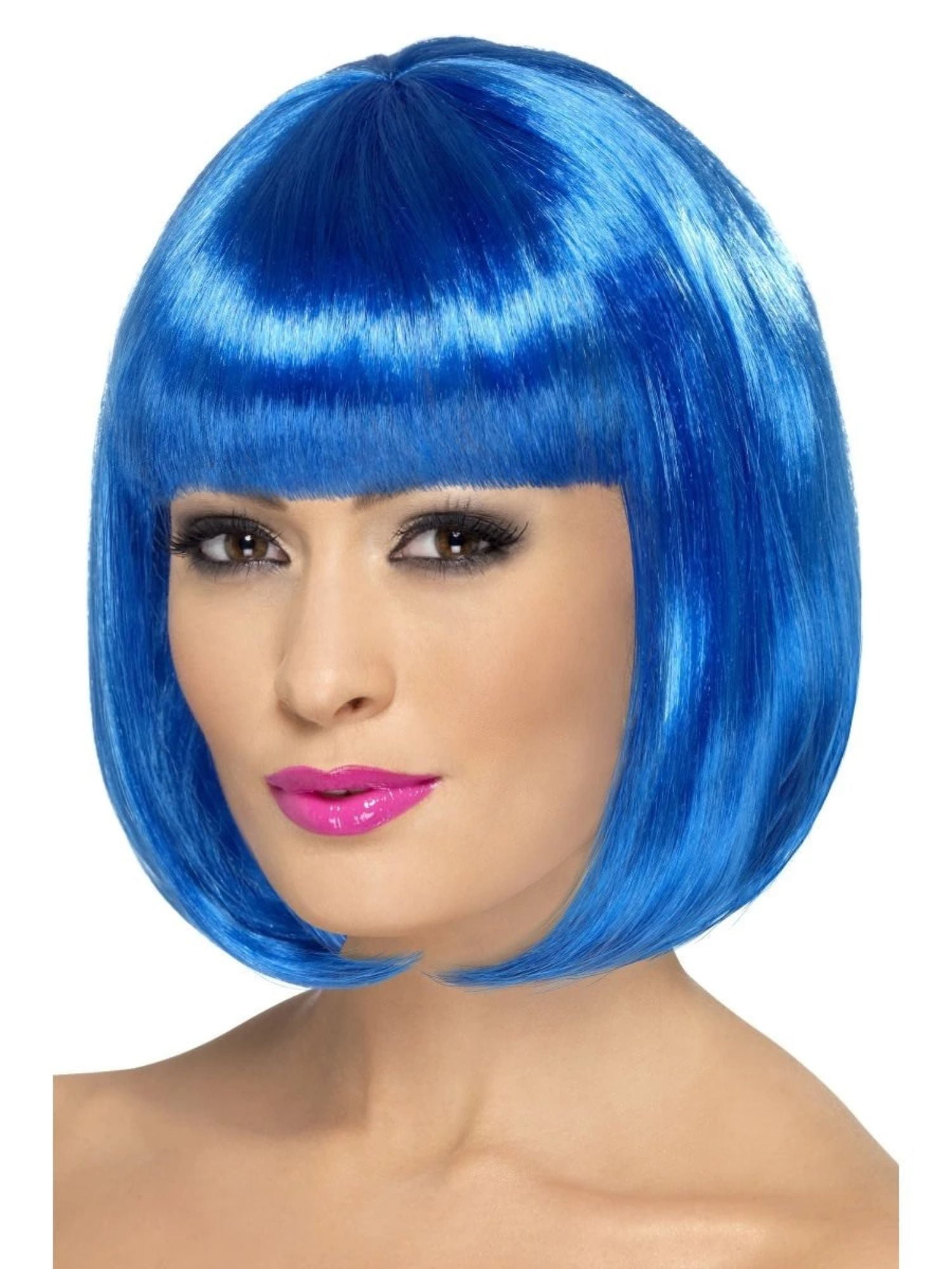 Partyrama Wig 12 Inch Adult Blue Partyrama Wig 12 Inch Adult Blue
