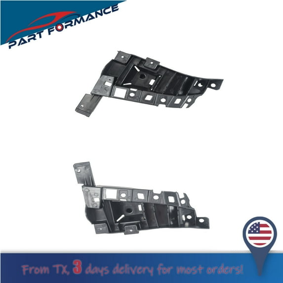 Partzer Bumper Cover Support Brackets Fits for 2014-2018 Jeep Cherokee Front Left Driver + Right Passenger Side CH1043108 CH1042108