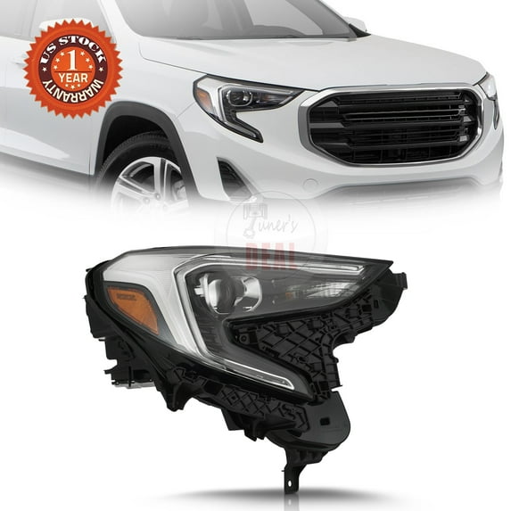 Partzer Xenon HID Headlamp Headlight Assembly Passenger Right RH Side for 2018 2019 2020 2021 GMC Terrain 84815559