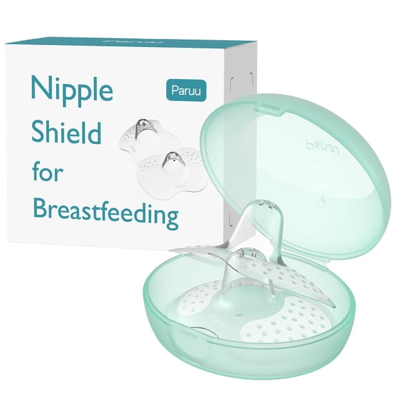 Paruu Contact Nipple Shields, Butterfly Silicone Breastfeeding Nipple Shields, Include Carry Case (20mm)