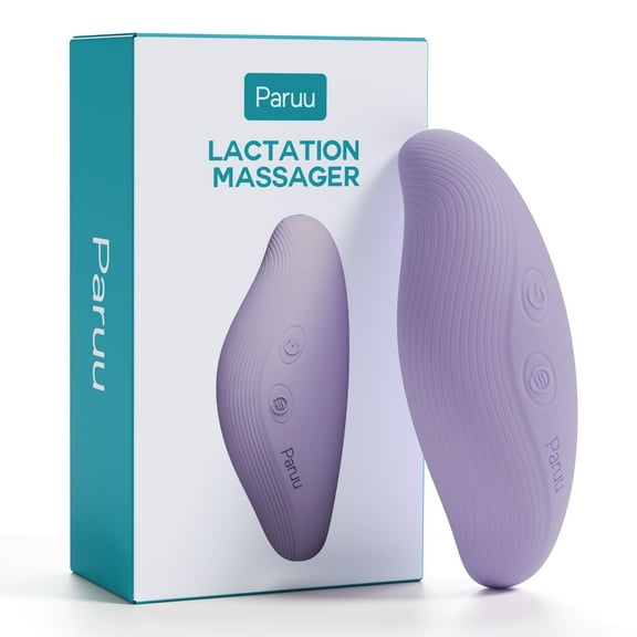 Paruu Warming 2-in-1 Lactation Massager, Multiple Modes of Heat + Vibration for Clogged Milk Ducts, Improve Milk Flow, Breast Engorgement